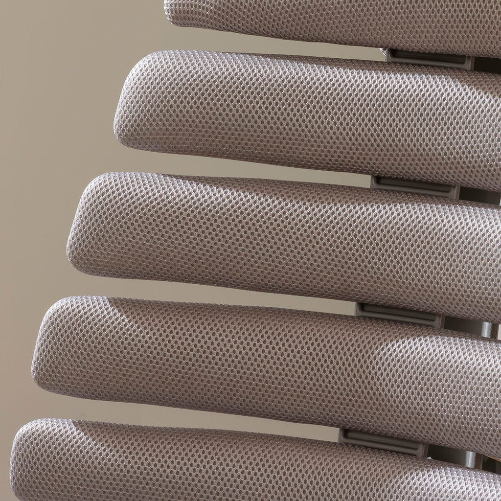 Chaise de bureau moderne Ergo en tissu gris