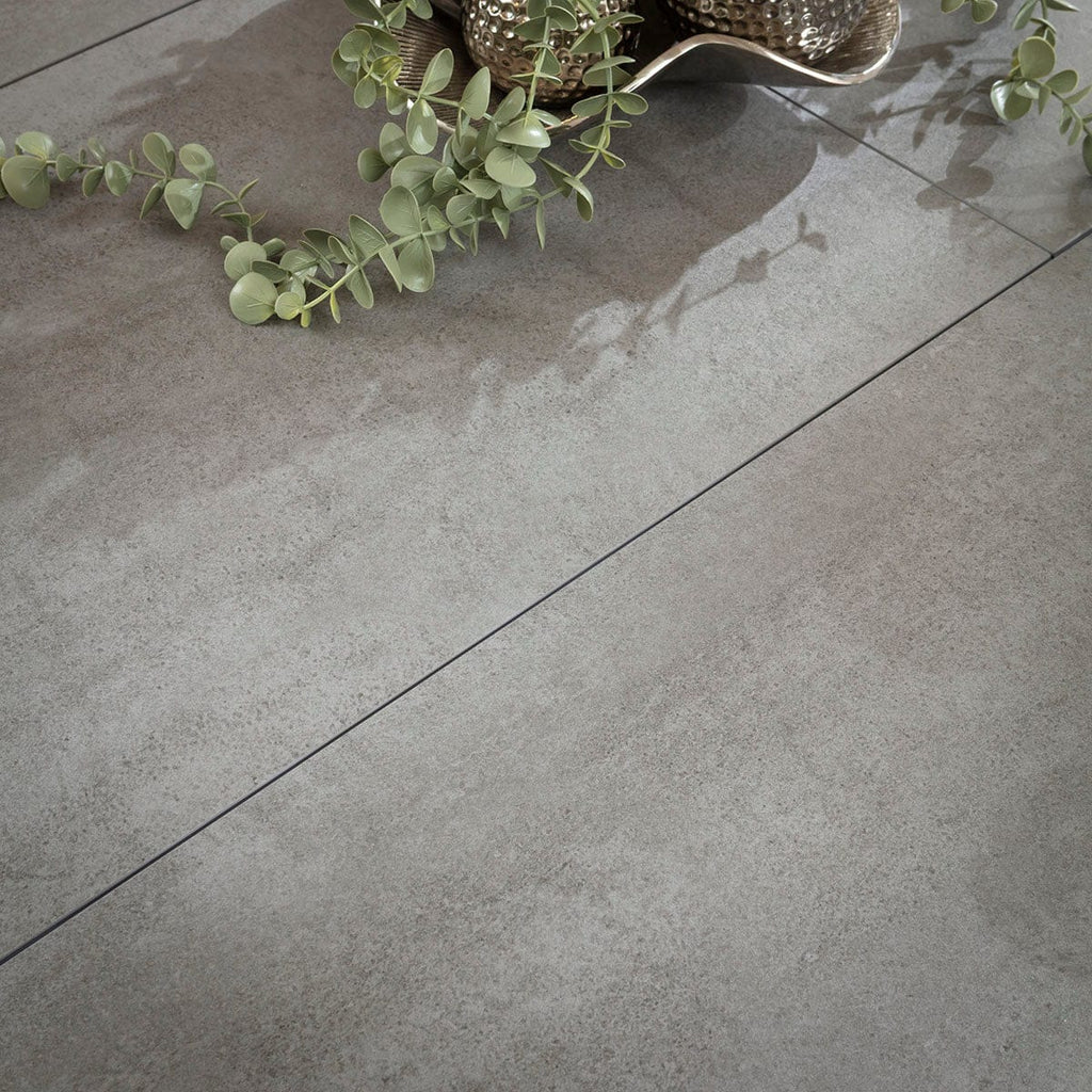 Ensemble de salle à manger rond extensible 4 places Oscar &amp; Venus en céramique jaune doré et grise