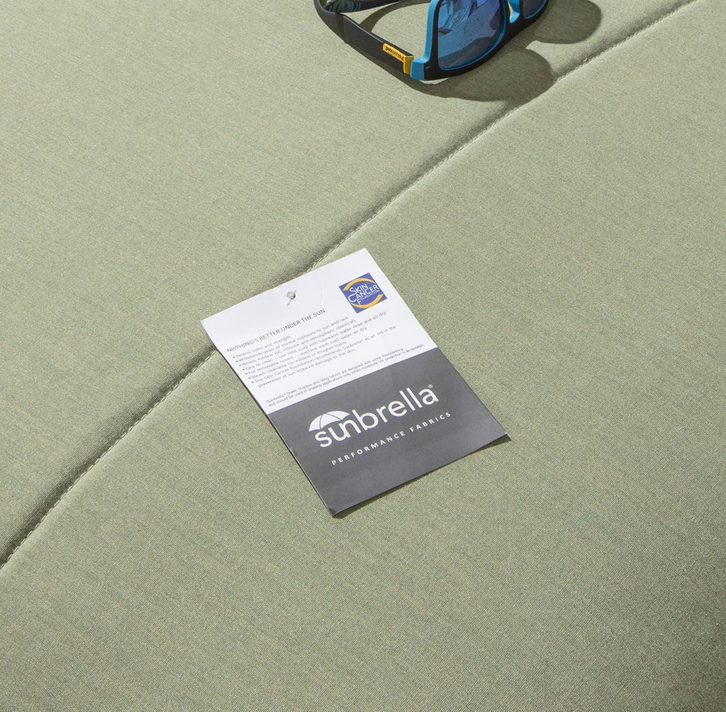 Transat Ocean avec coussins, vert, 212 x 84 cm