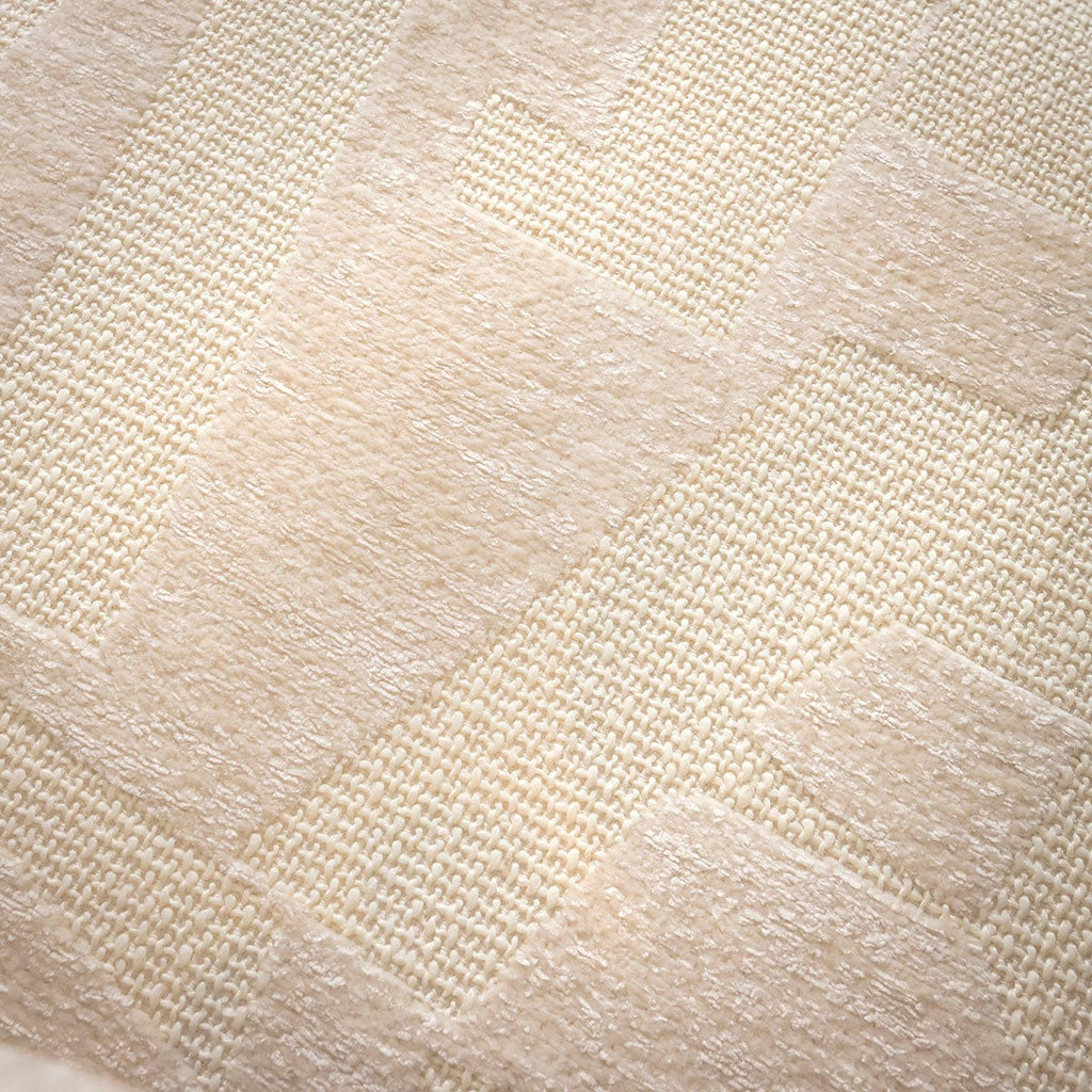 Chaise de salle à manger moderne Mila en tissu à motifs crème