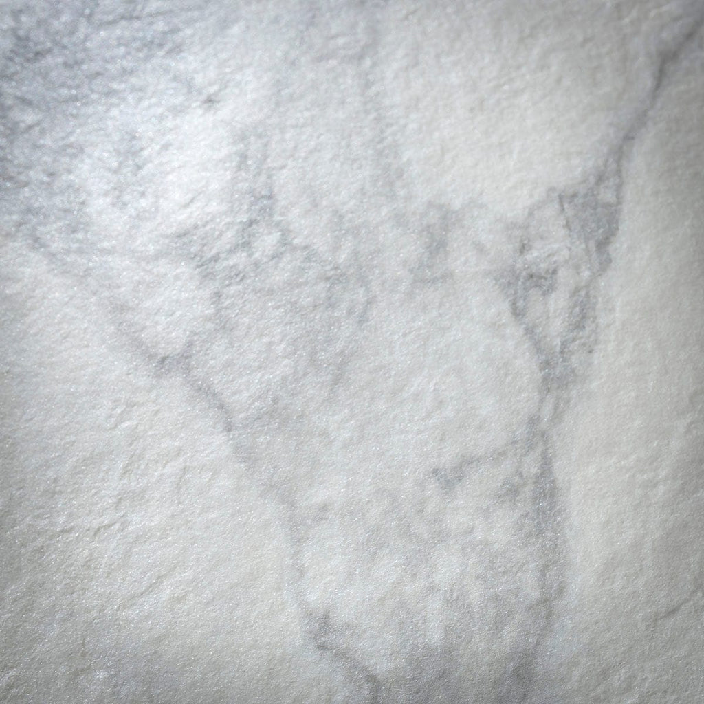 Table de salle à manger extensible Hugo, grand format, en céramique effet marbre blanc, 180-260 cm