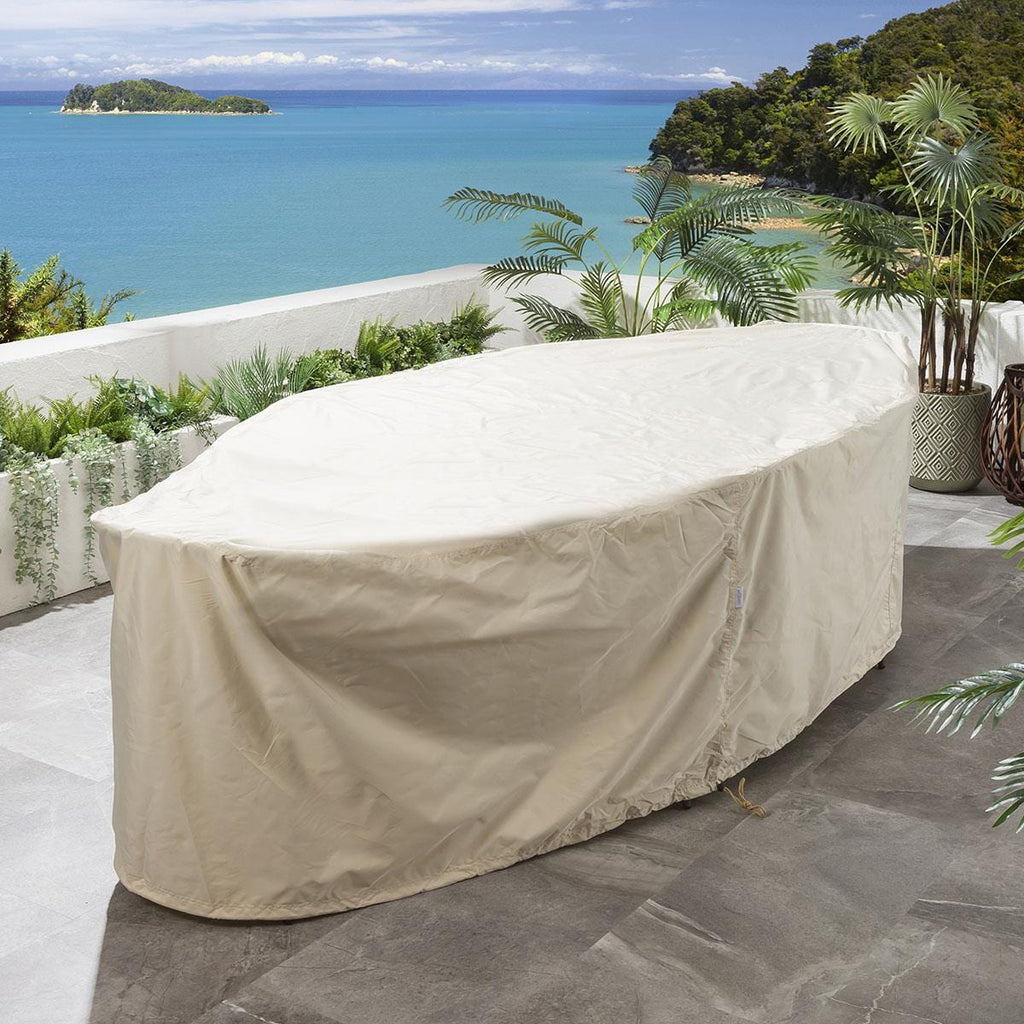 Ensemble de salle à manger de jardin en céramique grise Verity 6 places