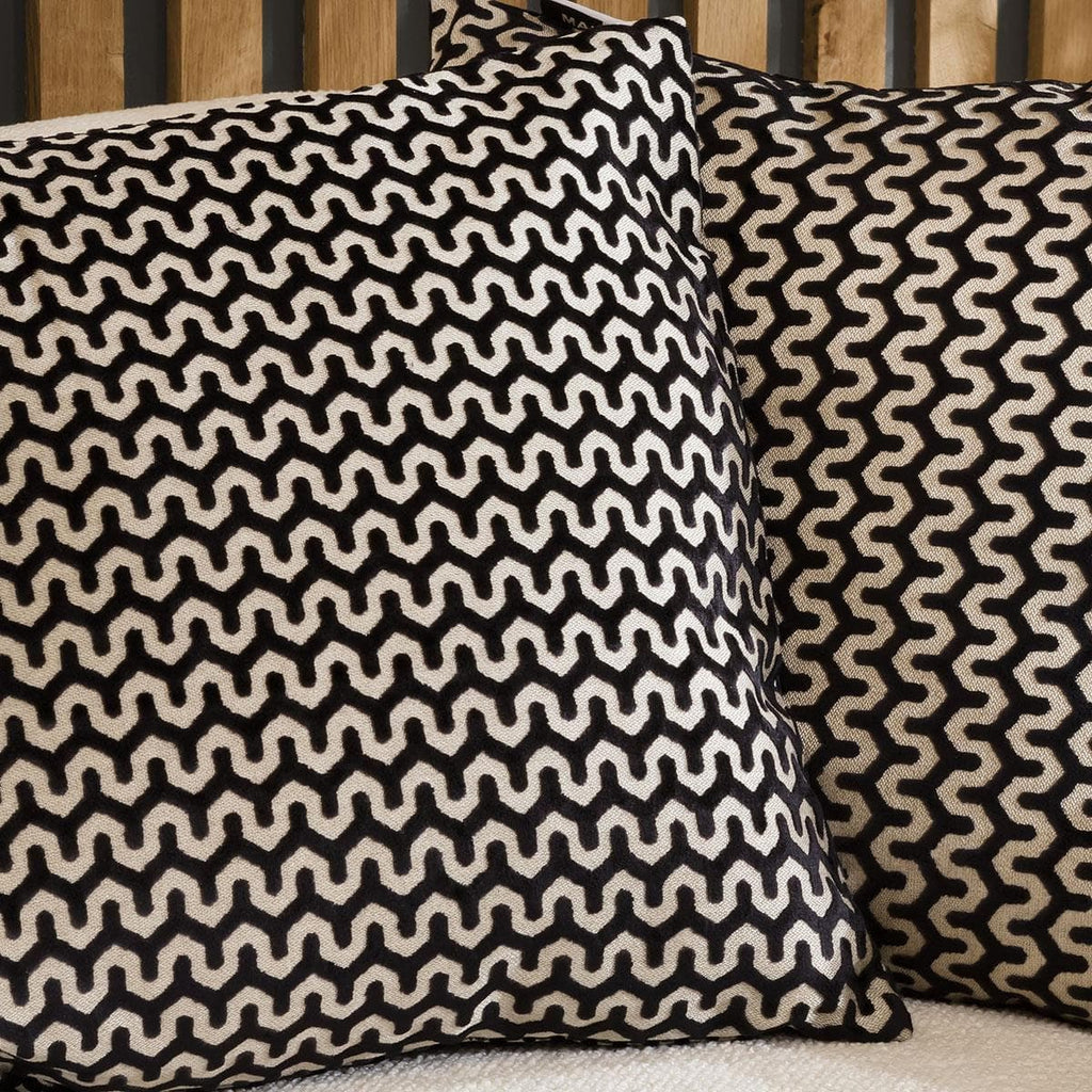 Coussin décoratif Oslo noir 45 cm