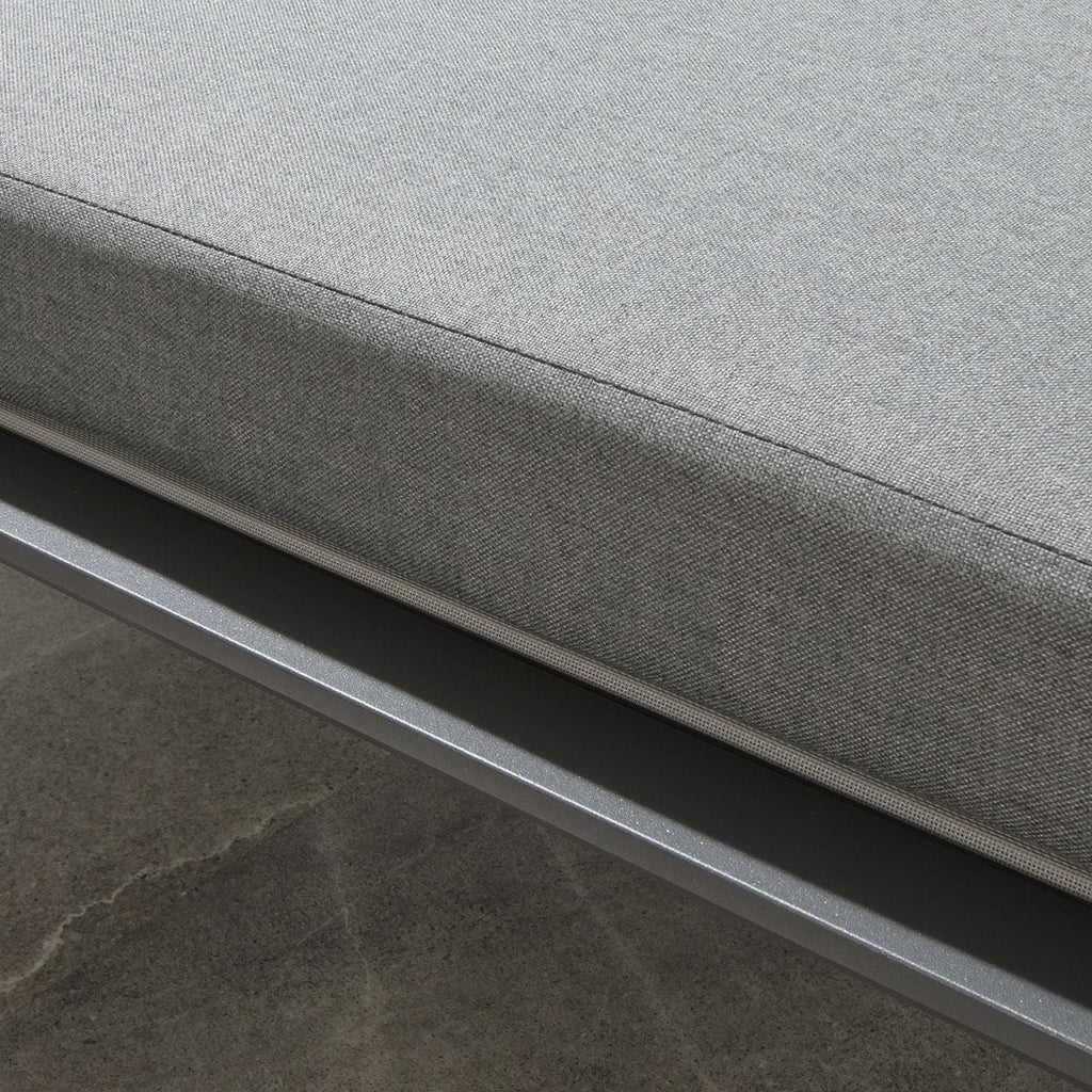 Chaise longue rembourrée Cayman Garden grise 196 x 70 cm