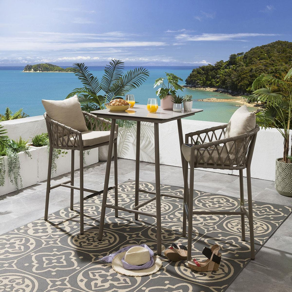 Ensemble bar de jardin 2 places Verity - Beige