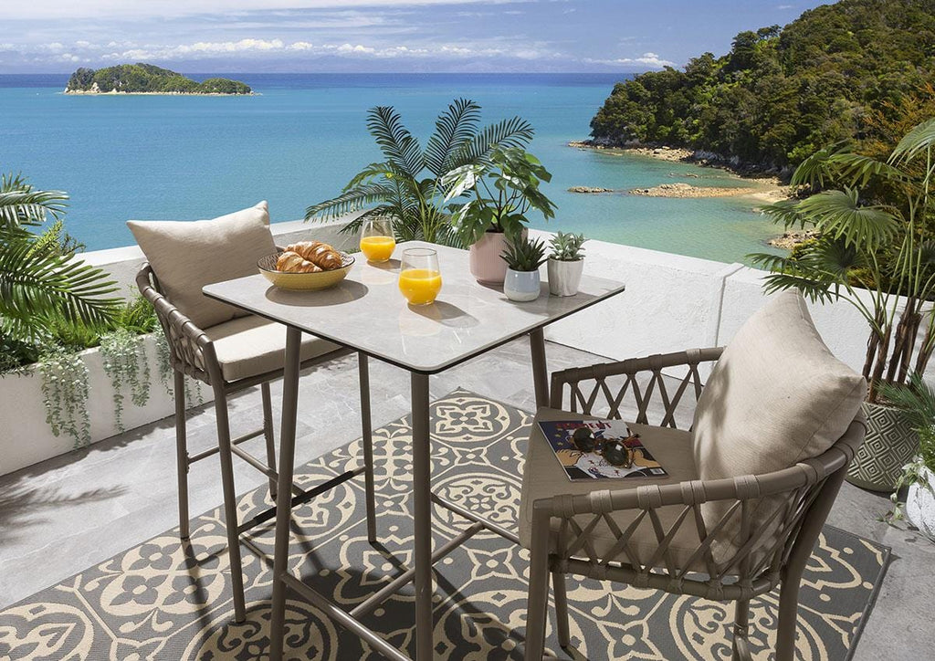 Ensemble bar de jardin 2 places Verity - Beige