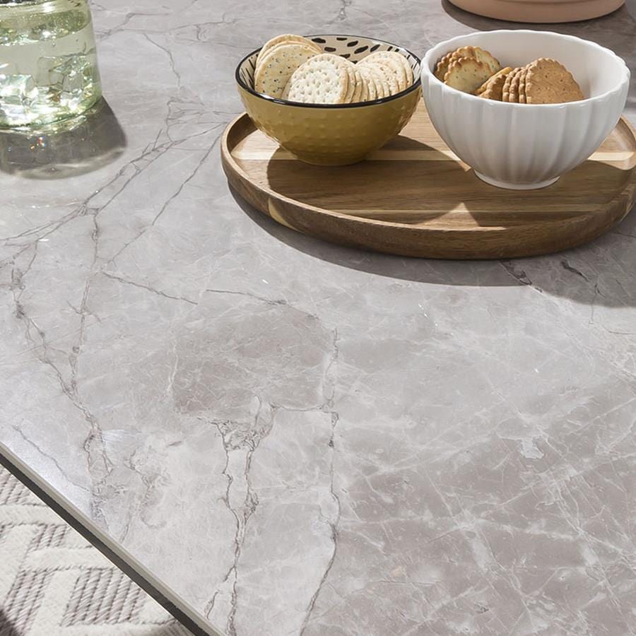 Ensemble bar de jardin Verity 6 places - Gris