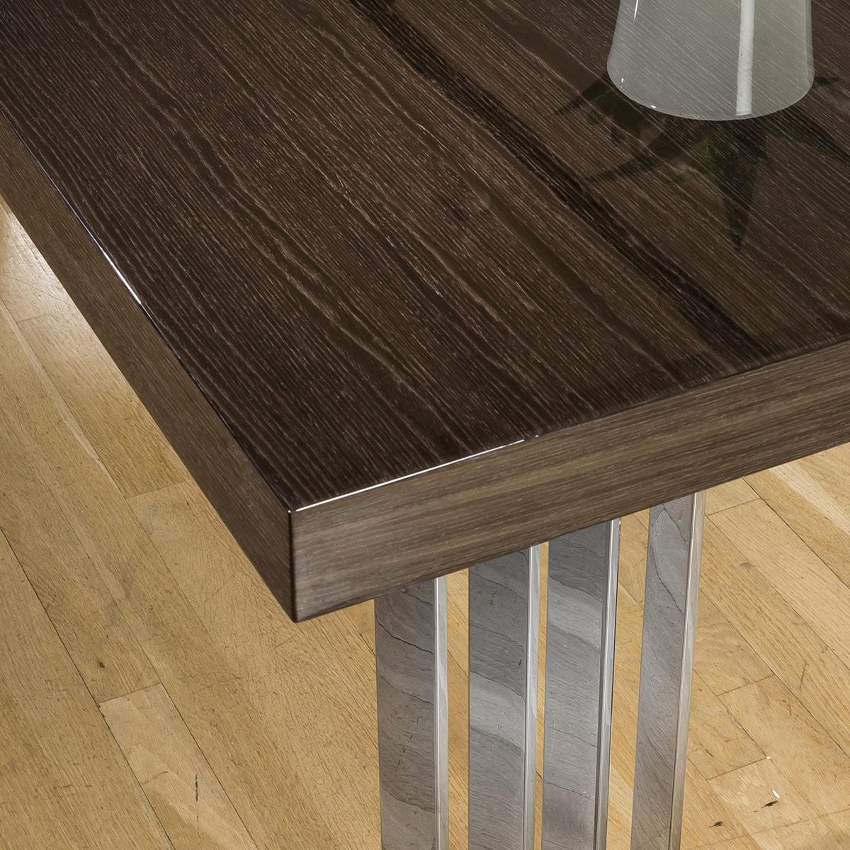 Quatropi Designer Large Darcy 2200 x 800 Desk Table Smoked Oak