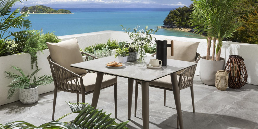 Ensemble de salle à manger bistro Verity 2 places - Beige