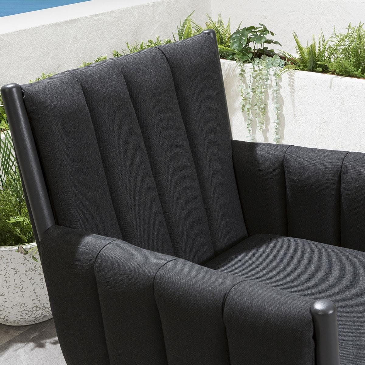 Ensemble de salle à manger Cannes 2 places - Céramique noire