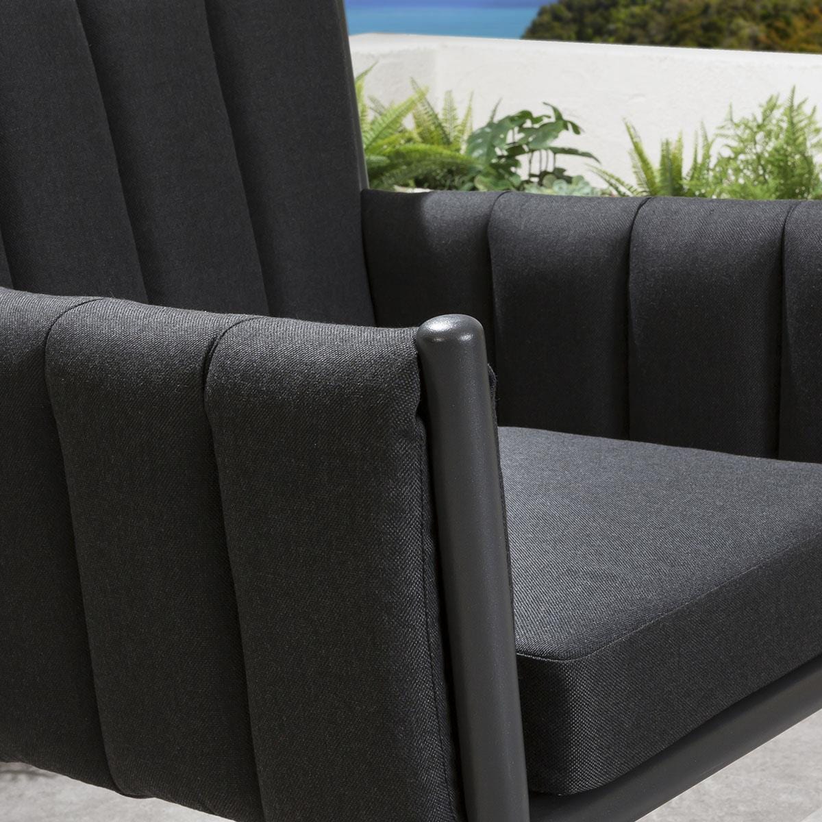 Ensemble de salle à manger Cannes 2 places - Céramique noire