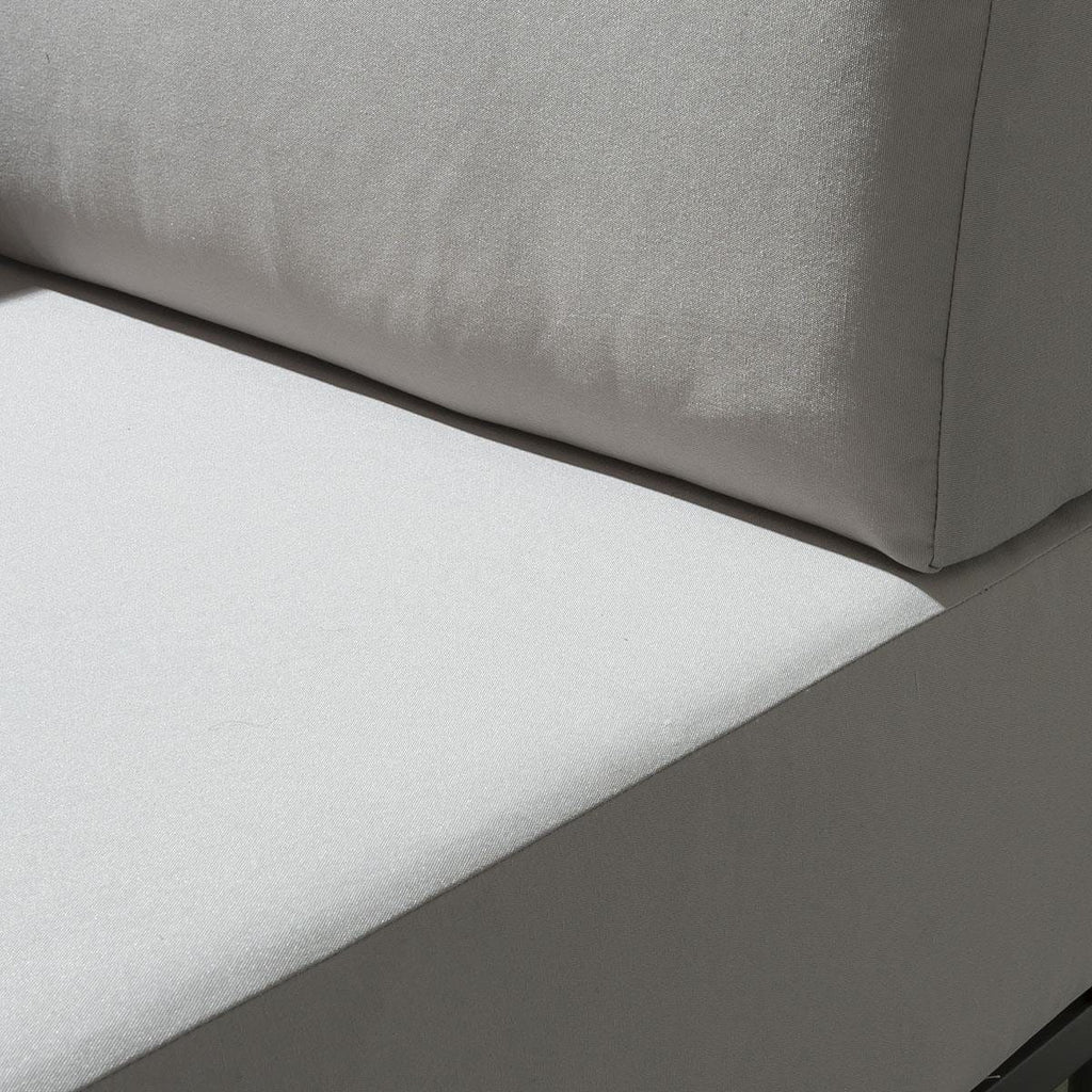 Ensemble canapé de jardin 2 places Alfie - Argent S2