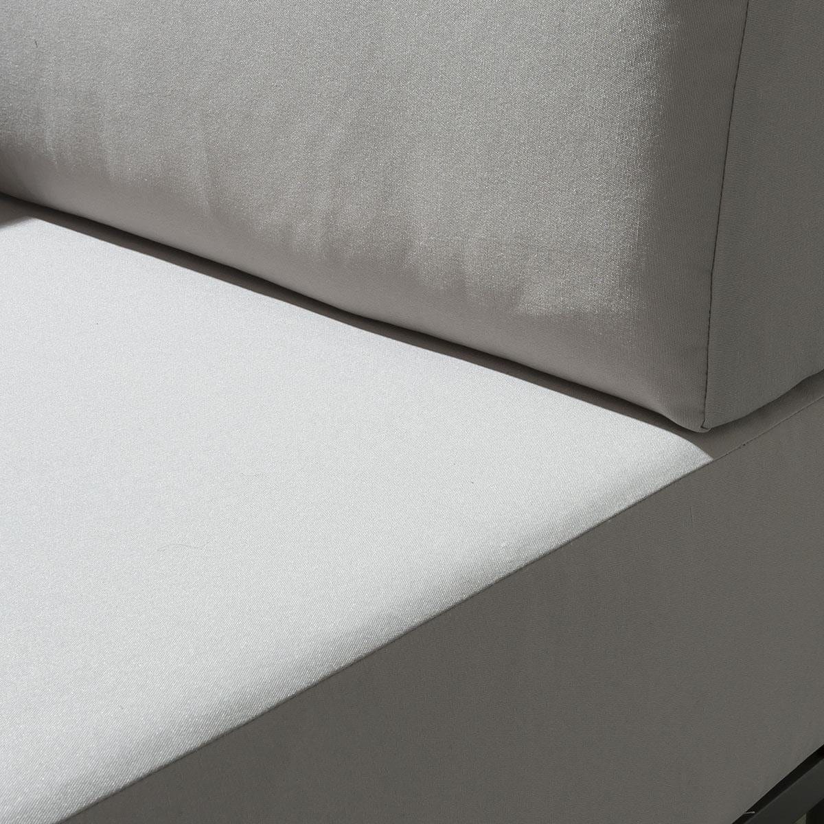 Ensemble canapé de jardin 2 places Alfie - Argent S2