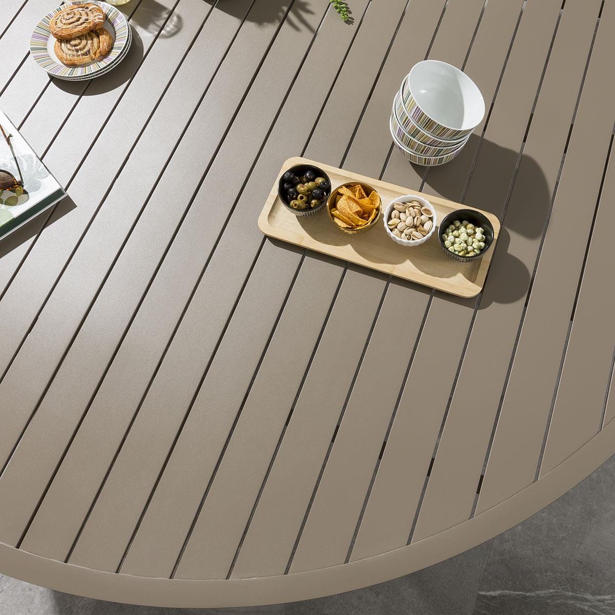Table de salle à manger ronde Sun Garden 200 cm beige