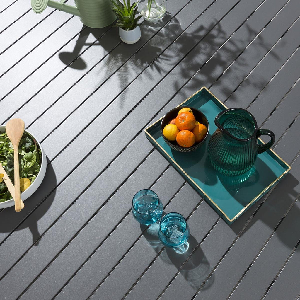 Table de salle à manger ronde Sun Garden 150 cm grise