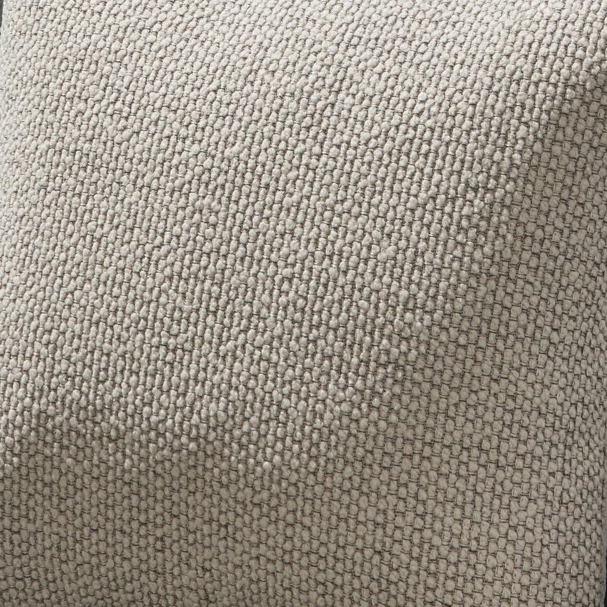 2 coussins d'extérieur Mia tissés couleur crème latte, 40 cm