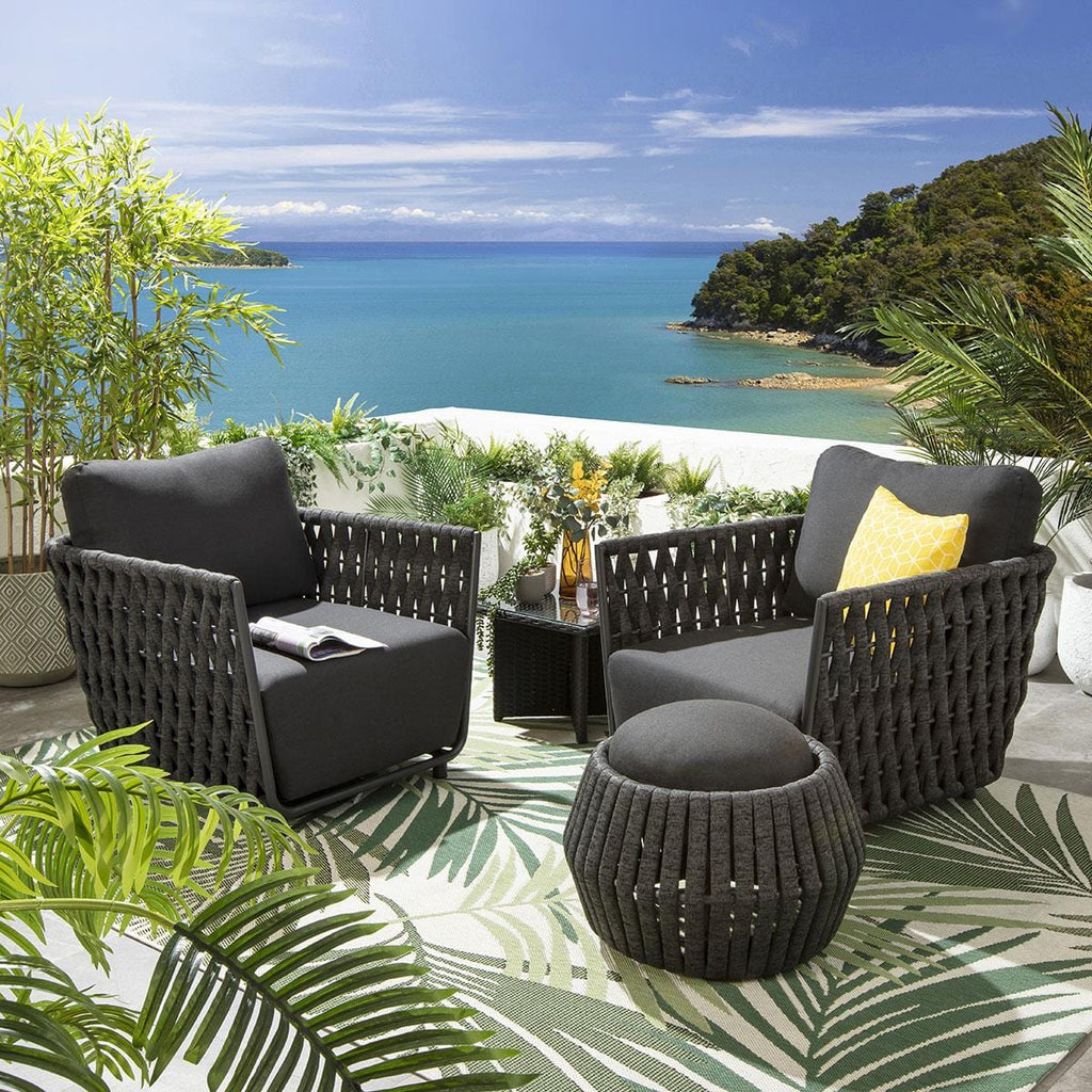 2 fauteuils de jardin Sundowner couleur anthracite