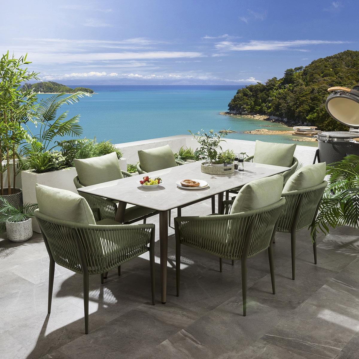 2 chaises de jardin Cole vertes