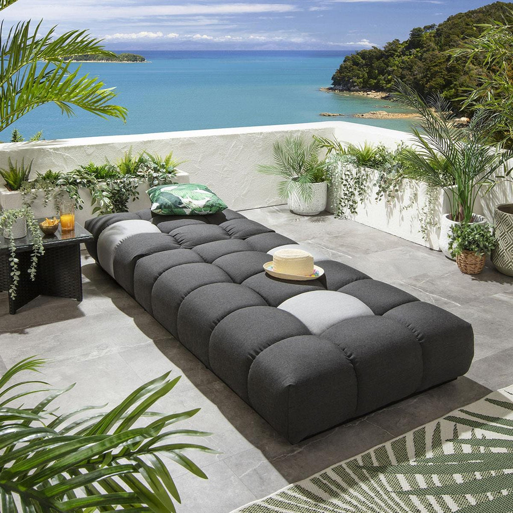 Transat de jardin Blow Premium Gris suie 213x92cm